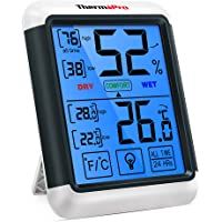 Los mejores  - ThermoPro TP55 Termómetro Higrómetro de Interior para Casa Ambiente Medidor de Temperatura y Humedad Digital…